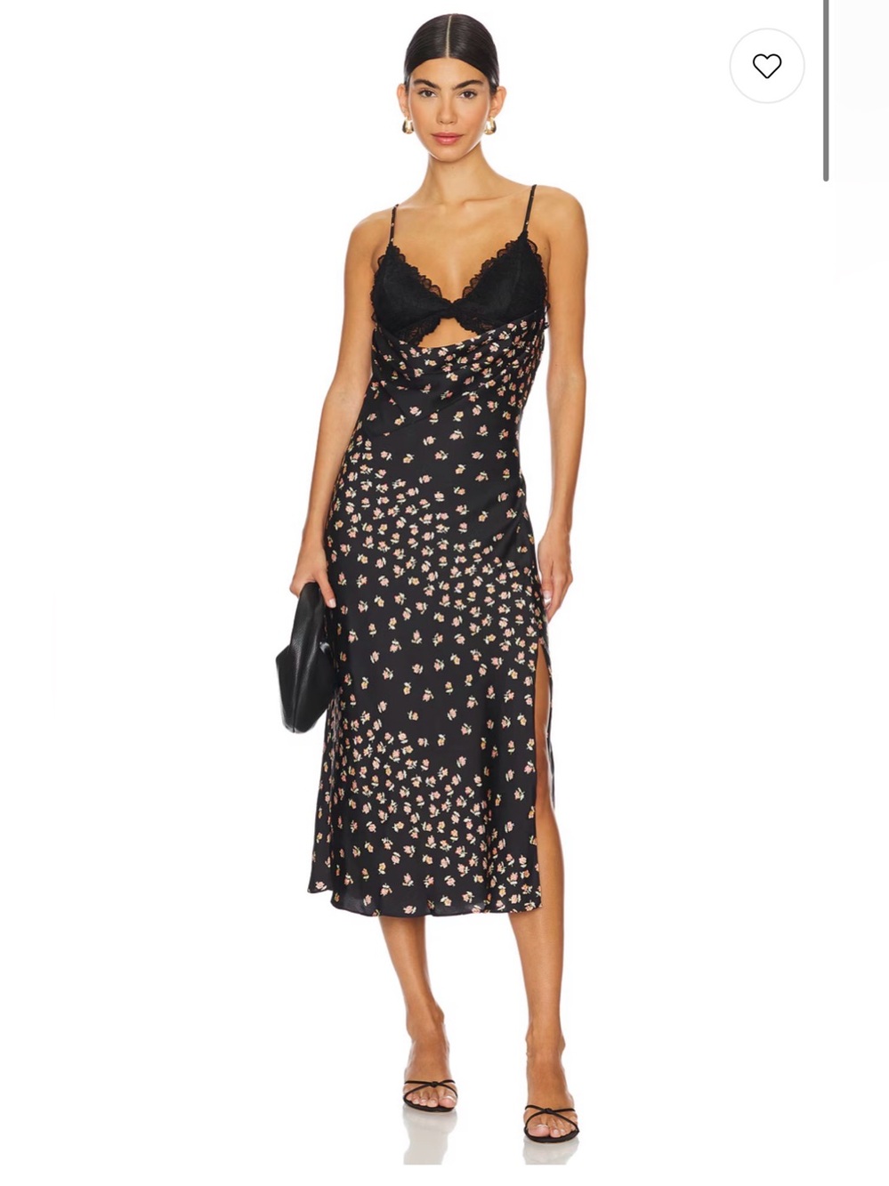 x Intimately FP Gossamer Glow Midi Slip Dress in Black Combo
Free People